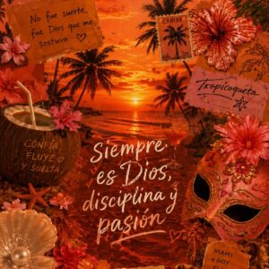 Tropicoqueta Wallpaper | Karol G Inspired Lock Screen | Summer Latina Vibes | iPhone & Android Wallpaper