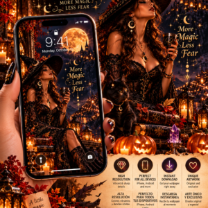 More Magic, Less Fear | Halloween Wallpaper